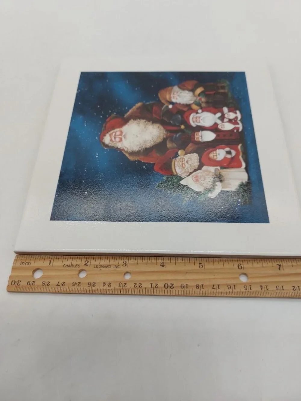 Jamie Carter Christmas Holiday Santa Group Ceramic Tile Square 7.5